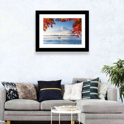 Mount Fuji Over Lake Kawaguchiko Wall Art
