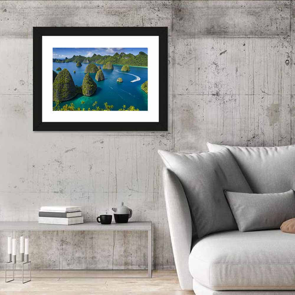 Wayag Islands, Raja Ampat Wall Art in a room, landscape
