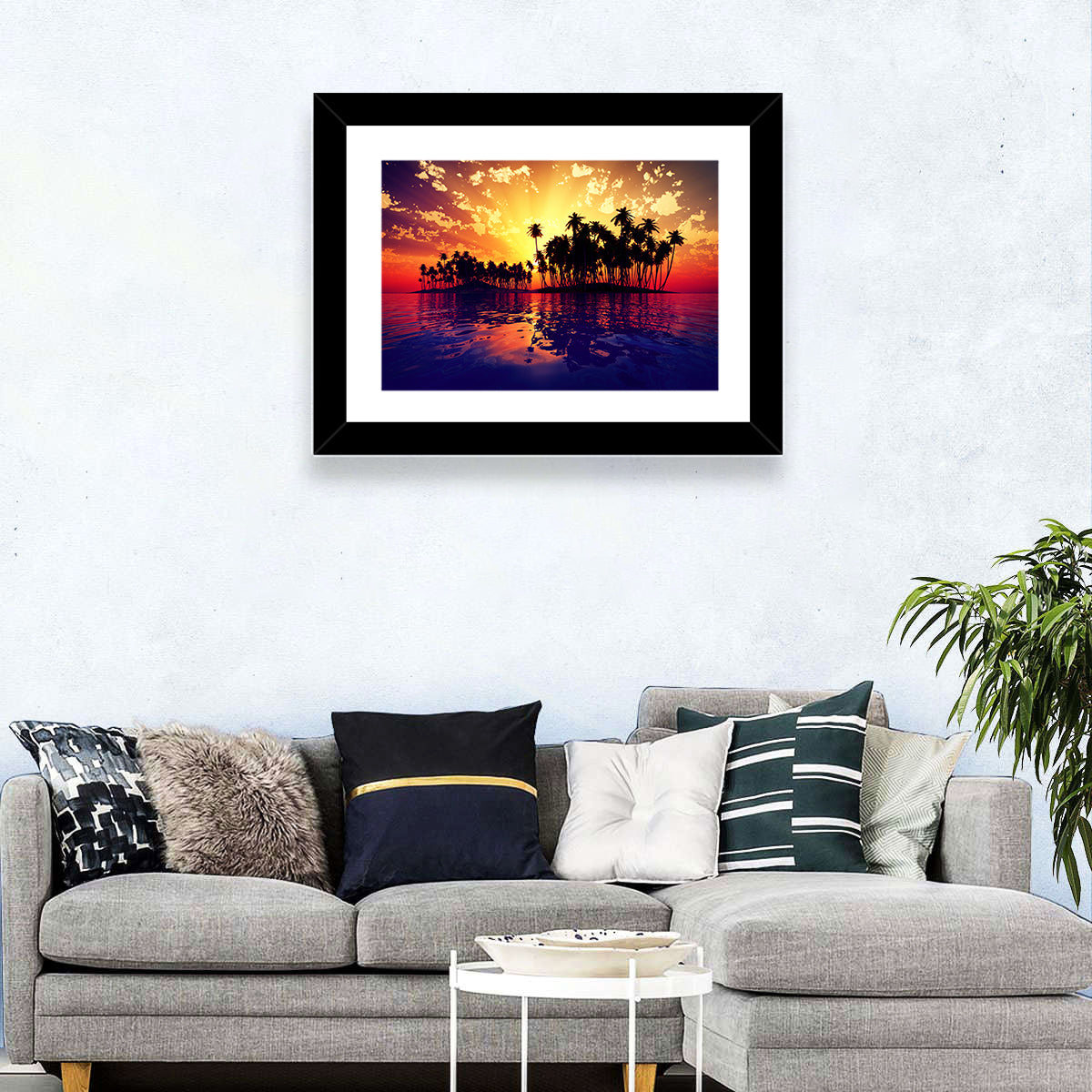 Coconut Island Sunset Wall Art