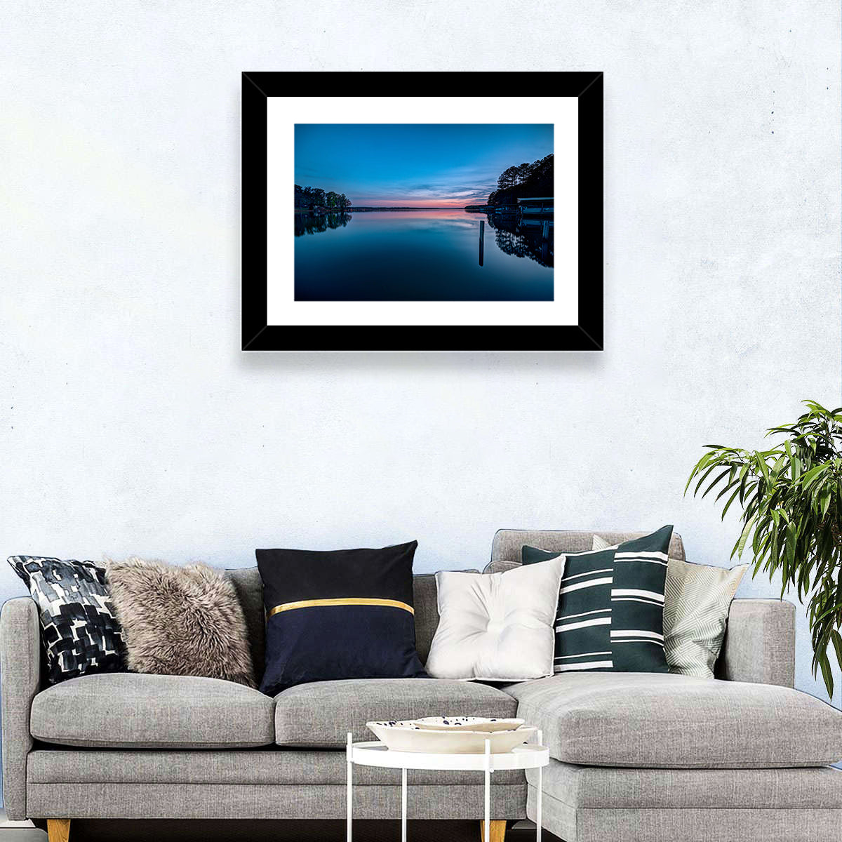 Lake Gaston Twilight Reflection Wall Art
