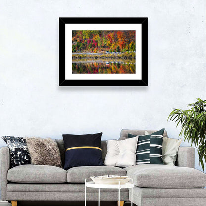 Algonquin Highway 60 Autumn Reflection Wall Art
