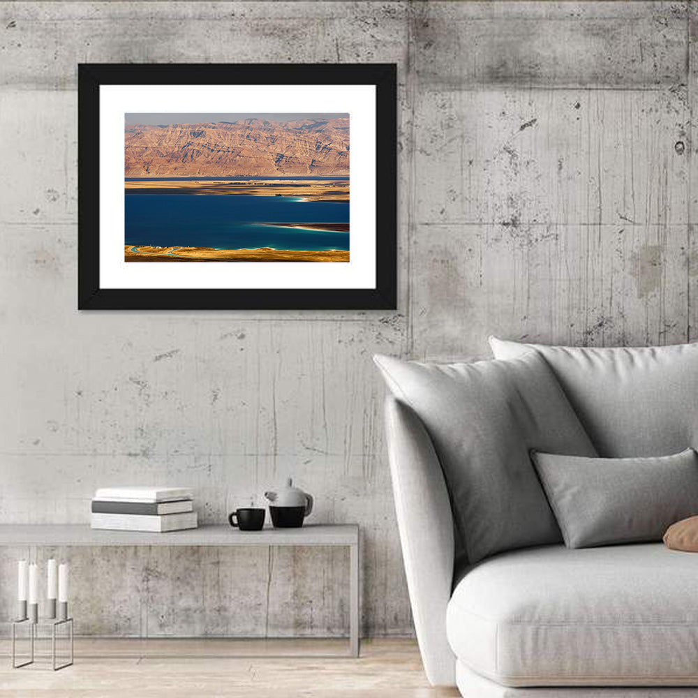 Ein Bokek Dead Sea View Wall Art in a room, landscape