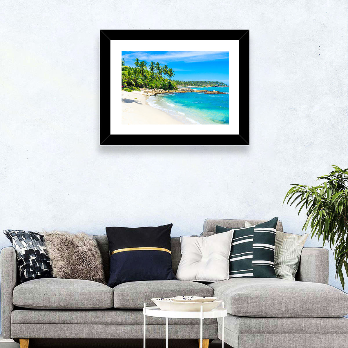 Sri Lanka Tropical Beach Wall Art