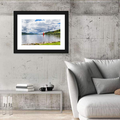 Bala Lake Sailboat Reflection Wall Art