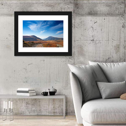 Mount Aso Winding Road Wall Art