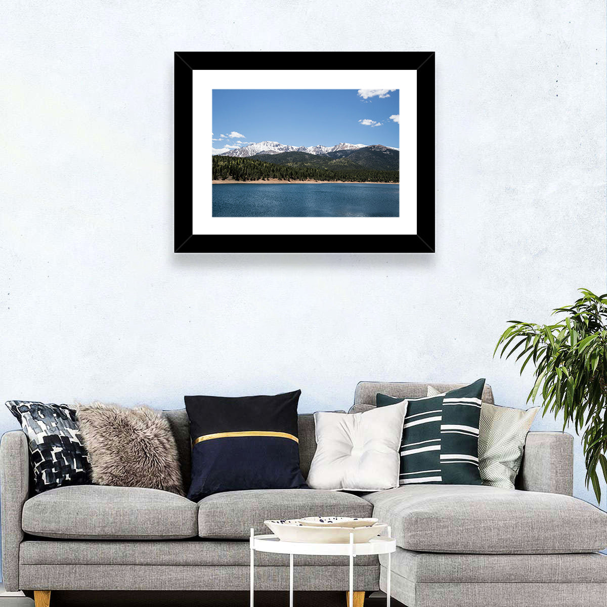 Pikes Peak From Crystal Lake Wall Art