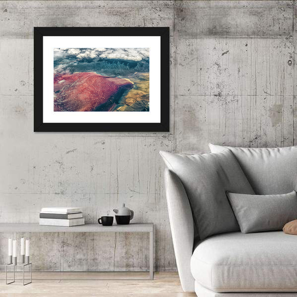 Lake Natron Aerial View Wall Art