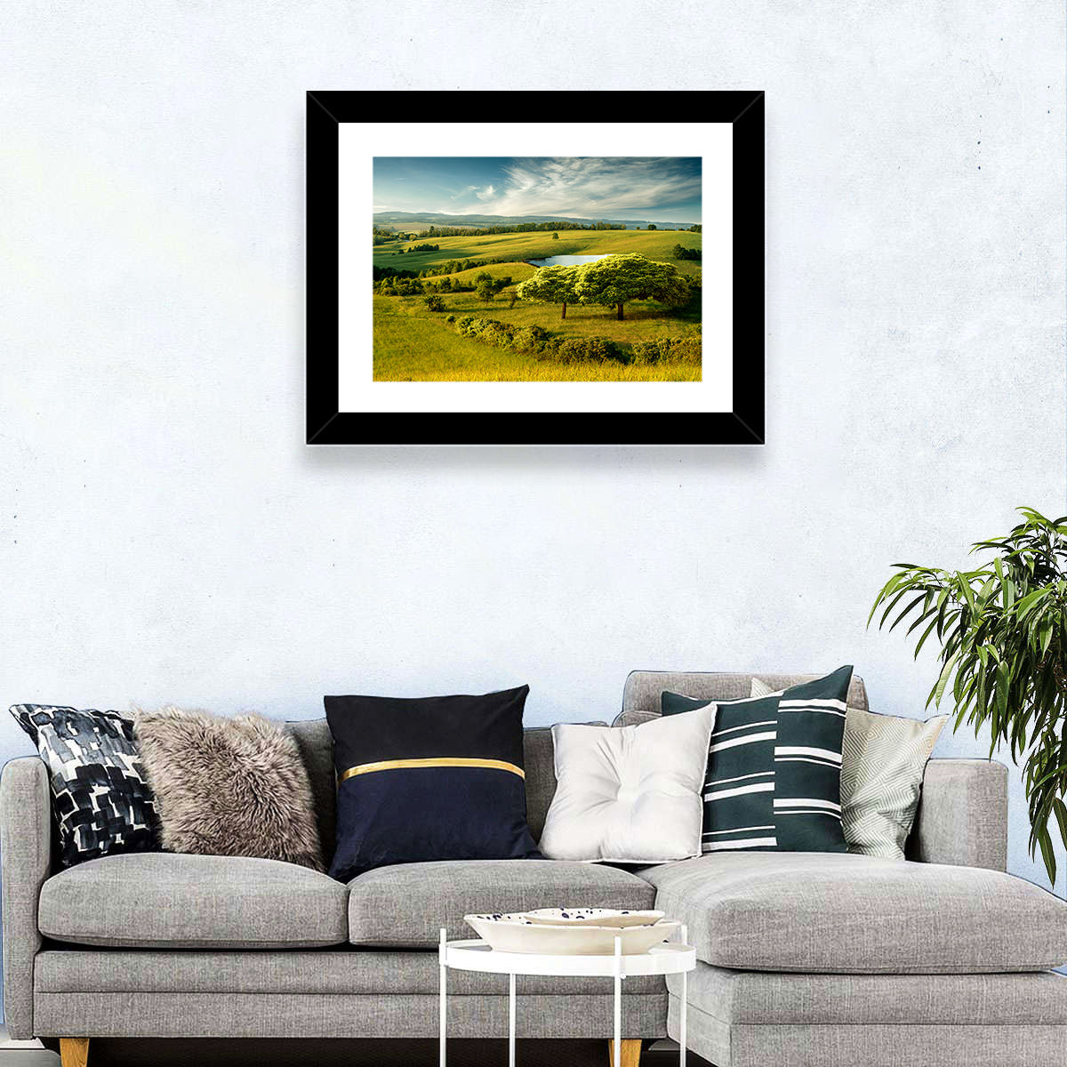 Rolling Hills with Pond Wall Art