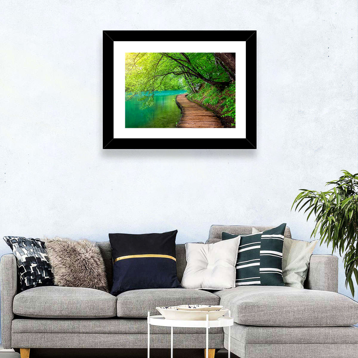 Plitvice Lakes Boardwalk Wall Art