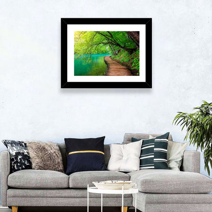 Plitvice Lakes Boardwalk Wall Art