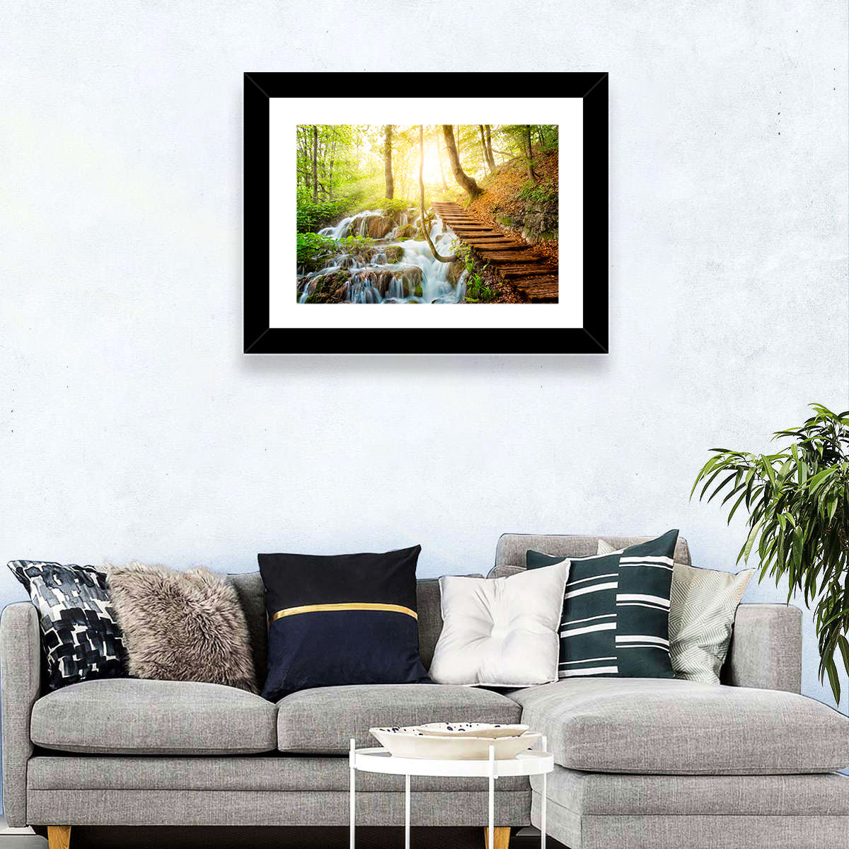 Plitvice Lakes Walkway Wall Art