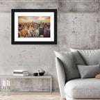 Midtown Manhattan Skyline at Sunset Wall Art