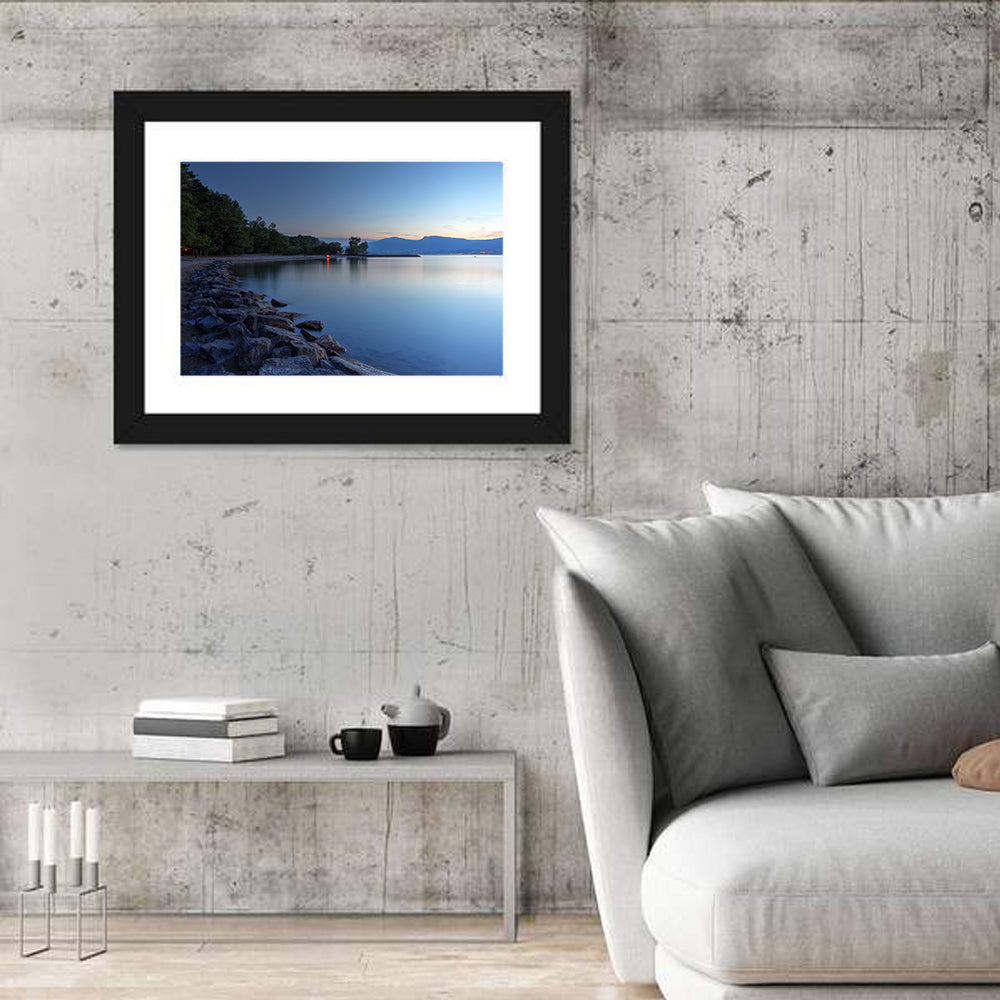 Lake Neuchatel Twilight Wall Art