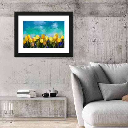 Blue Tulip Horizon Wall Art