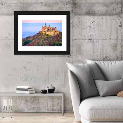 Hohenzollern Castle at Sunset Wall Art