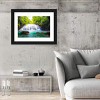 Erawan Falls Turquoise Waterfall Wall Art