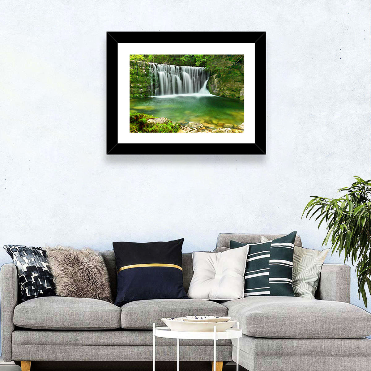 Emerald Lake Cascade Wall Art