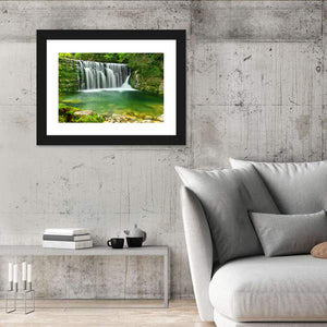 Lake Emerald Waterfall Wall Art