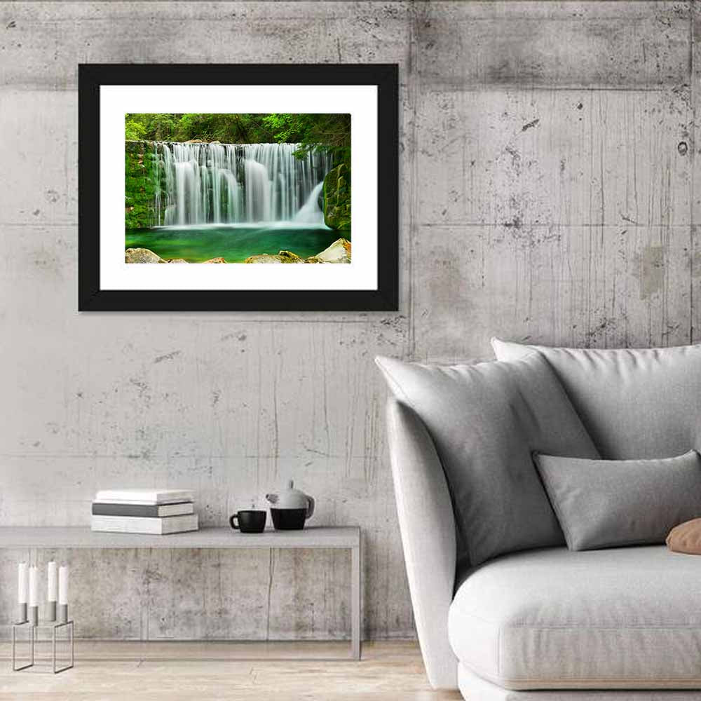 Emerald Lake Waterfall Wall Art