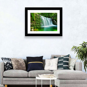 Waterfall in Emerald Lake Wall Art