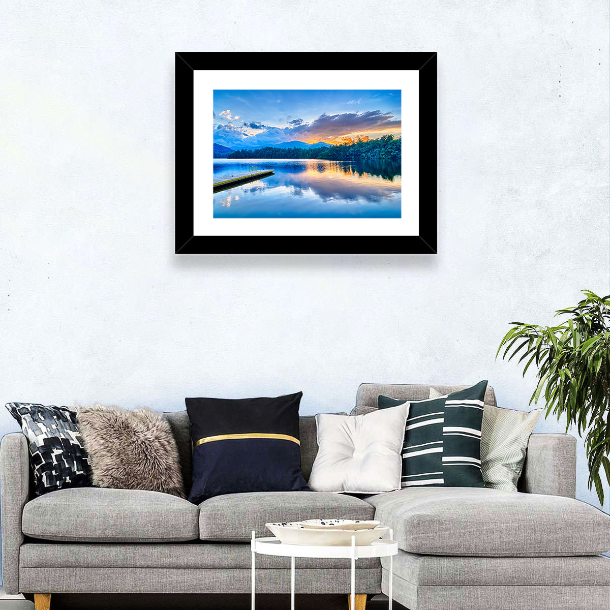 Santeetlah Lake at Golden Hour Wall Art