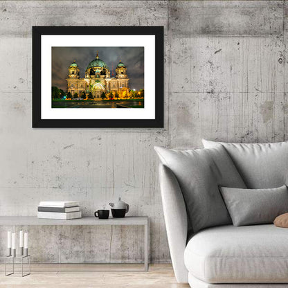 Berlin Cathedral Night View Wall Art