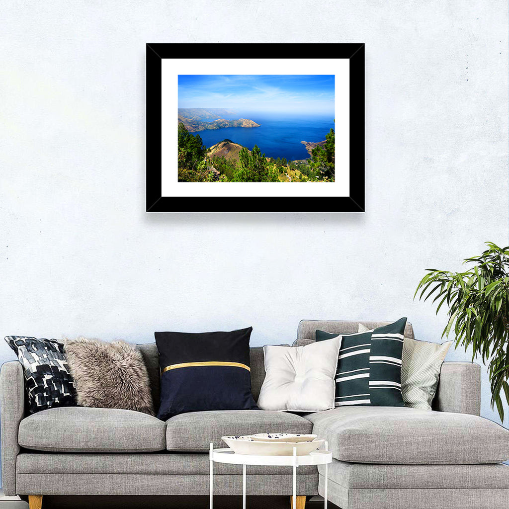 Lake Toba Aerial View Wall Art