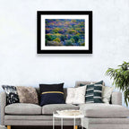 Autumn Canopy Forest with Cabin Roof Wall Art