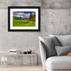 Alpine Meadow Cabin, Swiss Alps Wall Art