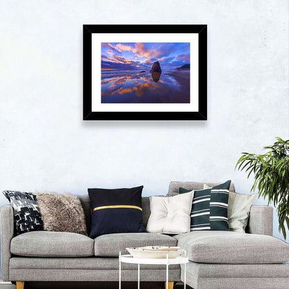 Oregon Coast Sea Stack Sunset Wall Art