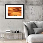 Desert Camel Caravan in Golden Dunes Wall Art