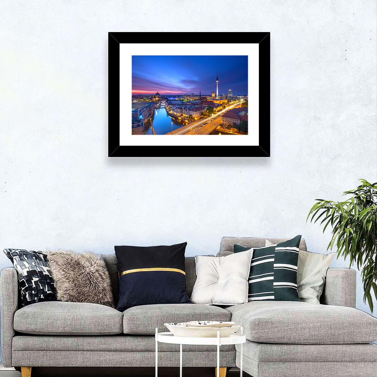 Berlin Skyline at Twilight Wall Art