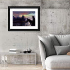 Horseman at Dusk by Misty Castle Wall Art
