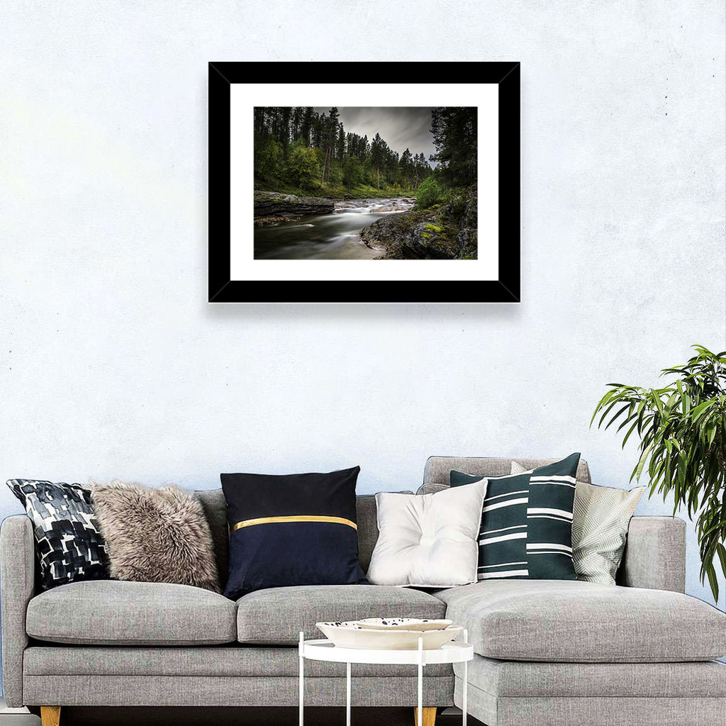 Mossy Forest Stream Wall Art