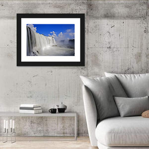 White Iguassu Falls Wall Art