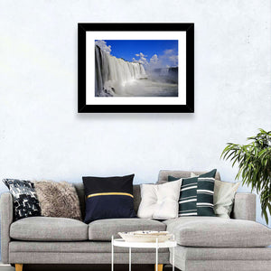 White Iguassu Falls Wall Art