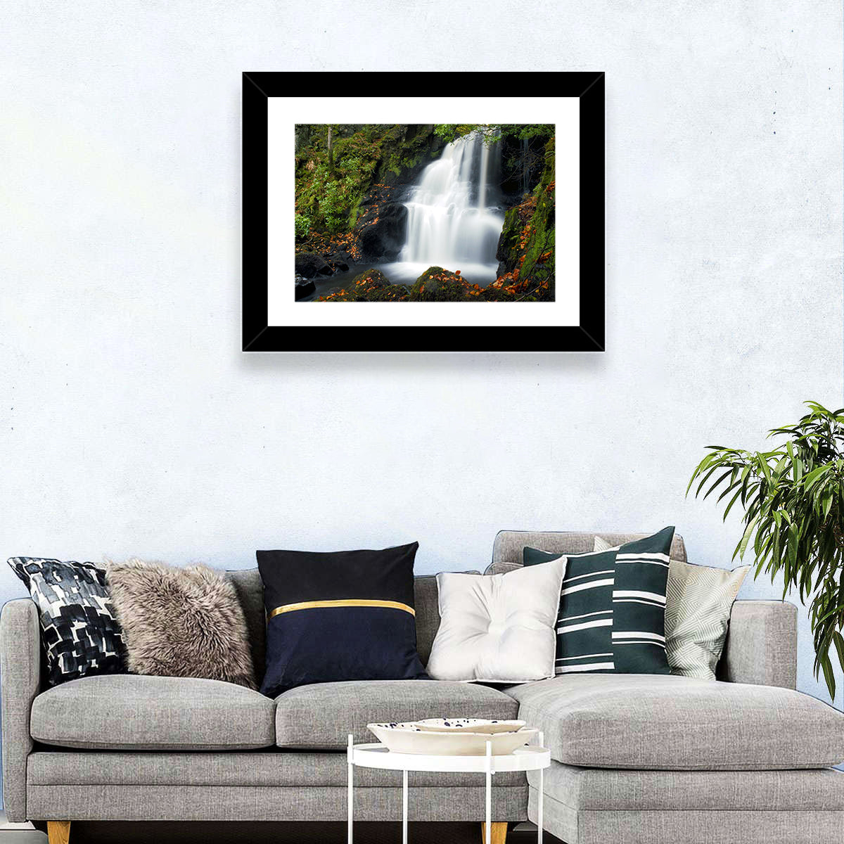 Autumn Waterfall in Tobermory Wall Art