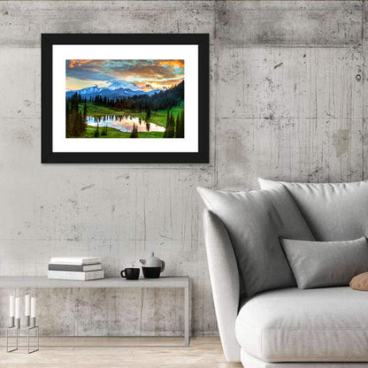 Mount Rainier Reflection at Tipsoo Lake Wall Art