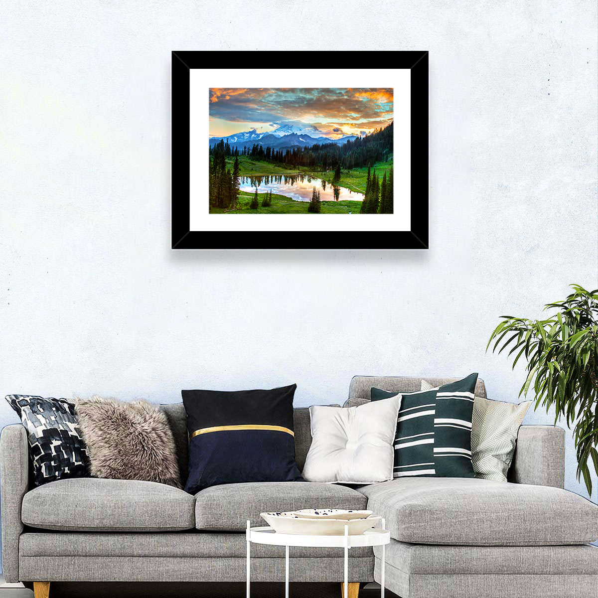 Mount Rainier Reflection at Tipsoo Lake Wall Art