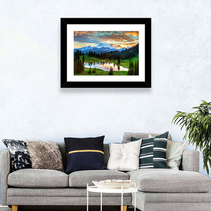 Mount Rainier Reflection at Tipsoo Lake Wall Art