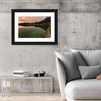 Fuschlsee Pier at Sunset Wall Art
