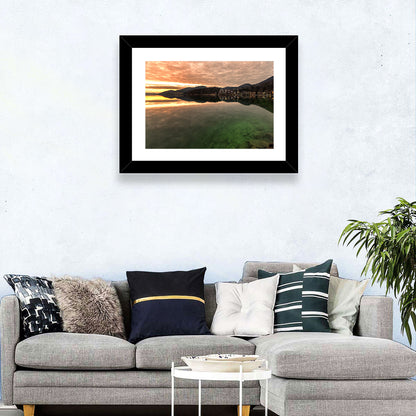 Fuschlsee Pier at Sunset Wall Art