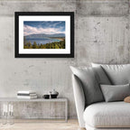 Pines Above a Blue Lake Wall Art