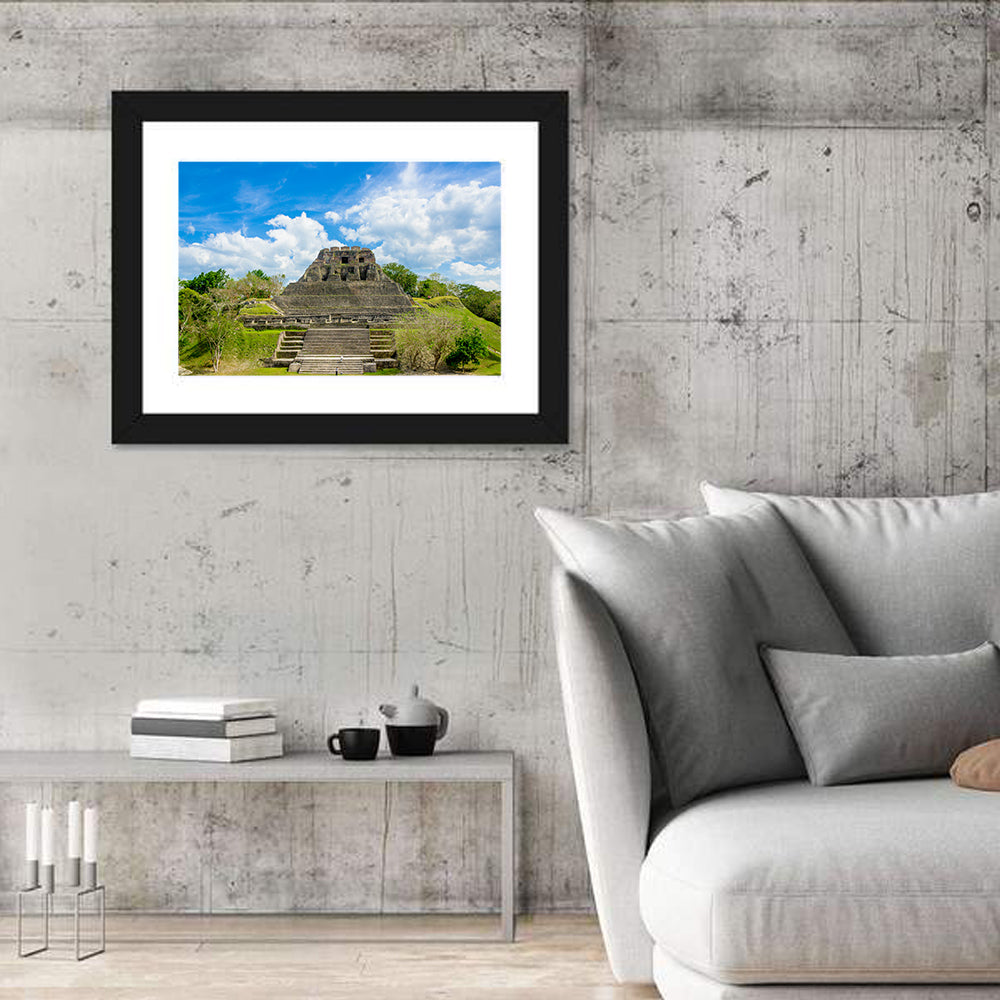 El Castillo at Xunantunich Wall Art in a room, landscape