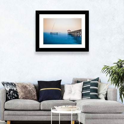 Boat And Dock Wall Art