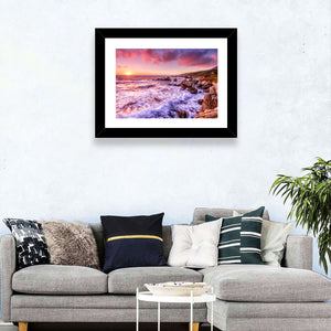 California Coast Sunset Wall Art