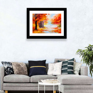 Autumn Forest Pathway Wall Art