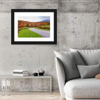 Curving Road Through Autumn Meadow Wall Art