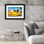 Palm Island Sunset Wall Art