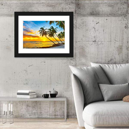 Palm Island Sunset Wall Art